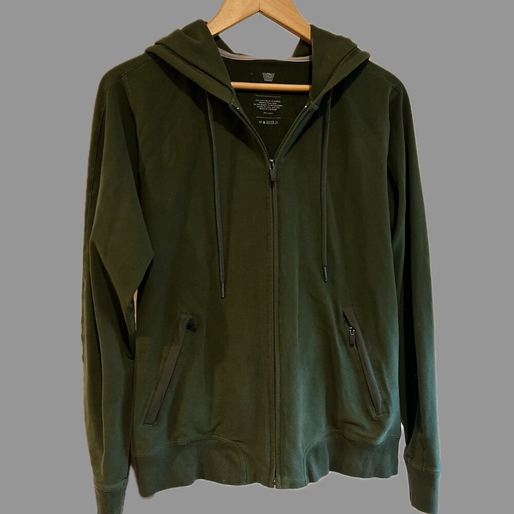 Mack Weldon ACE Full-Zip Hooded Sweatshirt - Hoodie - Forest Green